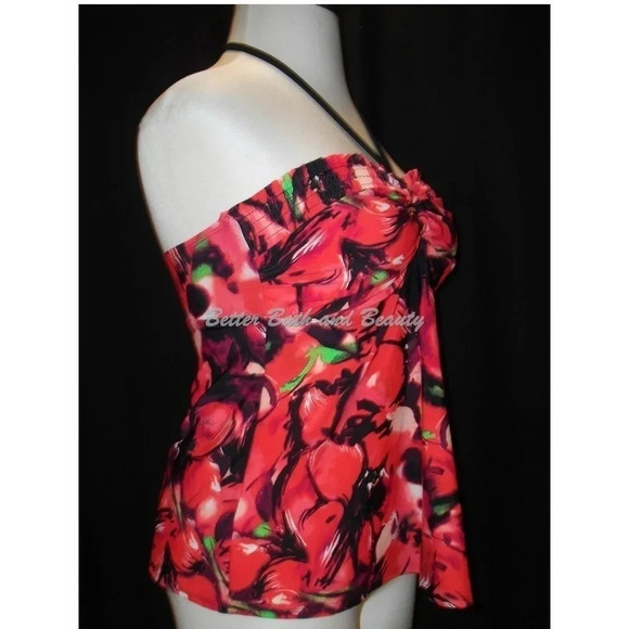 Liz Lange Target Maternity Keyring Halter Tankini Swim Suit Pregnancy Top NWOT - Picture 3 of 4